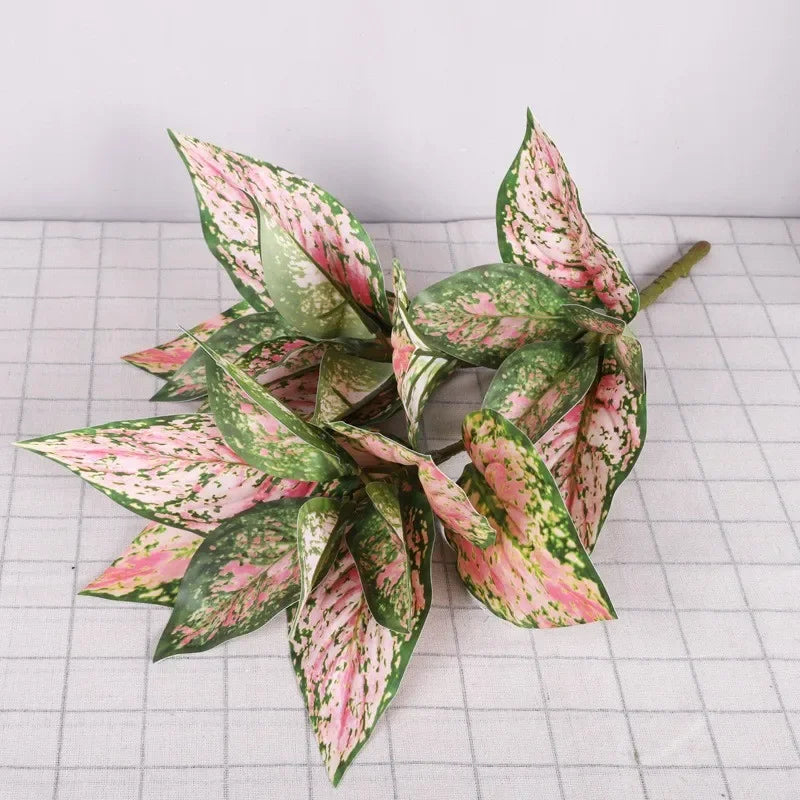 grand bouquet de feuilles de lierre décoratif en plastique - vue 4 sur 6