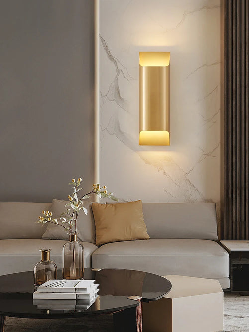 applique murale en cuivre design italien pour intérieur moderne