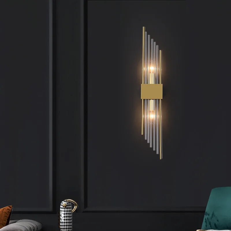 applique murale led en cristal luxe design nordique pour intérieur élégant - vue 3 sur 9