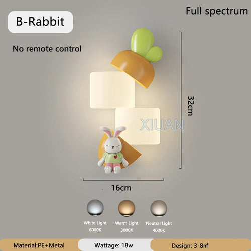 applique murale décorative pour chambre d'enfant animaux - vue 9 sur 9