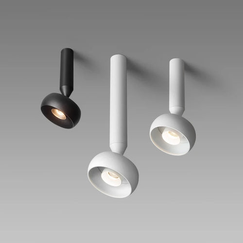 Plafonnier led minimaliste blanc/noir - vue 2 sur 12