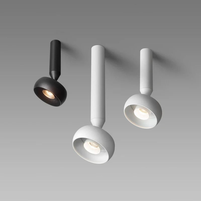 Plafonnier led minimaliste blanc/noir - vue 2 sur 12