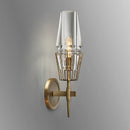 applique murale postmoderne nordique en verre pour décoration intérieure de luxe