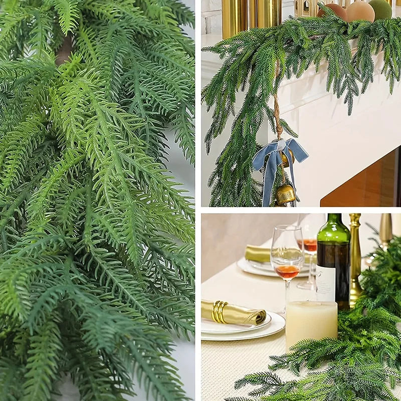 guirlande artificielle de noël pour décoration festive et mariage - vue 5 sur 6