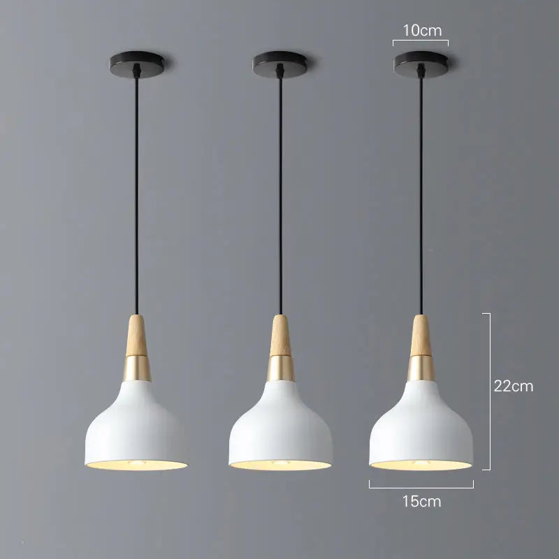 Suspension LED moderne avec abat-jour en métal coloré - vue 4 sur 12