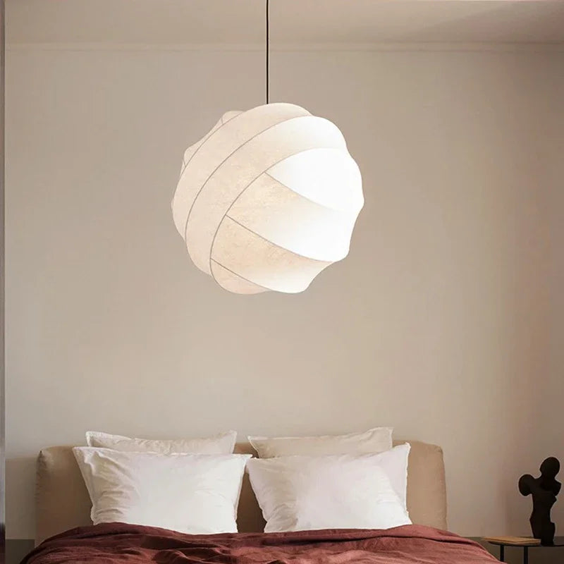 suspension en soie wabi sabi pour décoration intérieure moderne - vue 3 sur 9