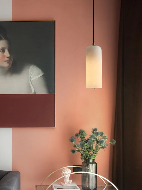 lustre en marbre design moderne pour bar restaurant - vue 3 sur 9