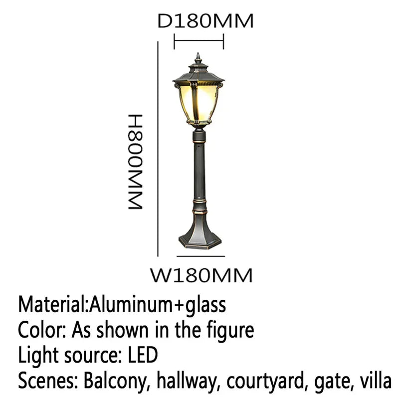 Contemporary outdoor LED lamp for garden and courtyard - vue 22 sur 47