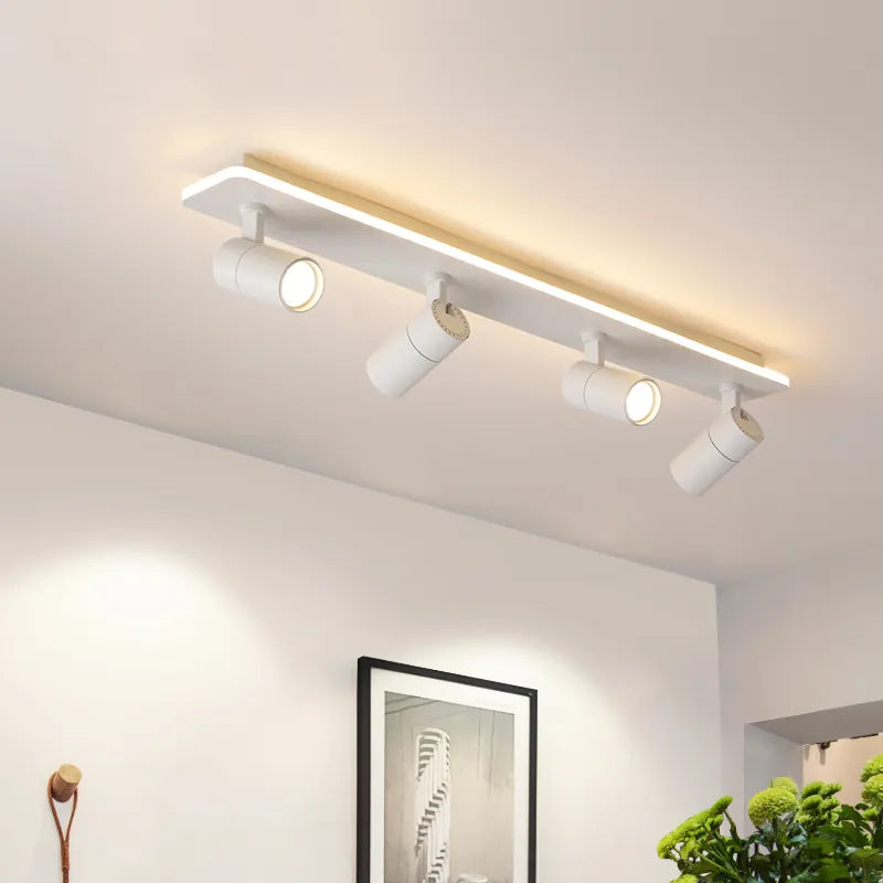 Plafonnier LED noir moderne projecteur - vue 3 sur 19