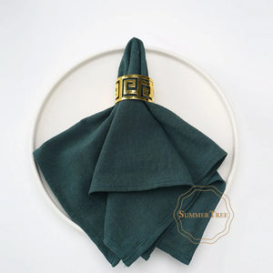 Set of 24 washable cotton table napkins reusable