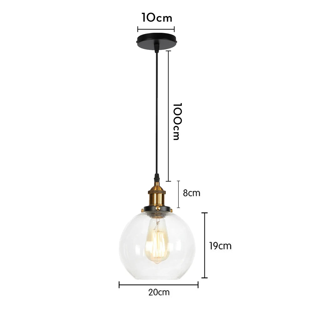 suspension moderne en verre pour décoration intérieure élégante - vue 12 sur 12
