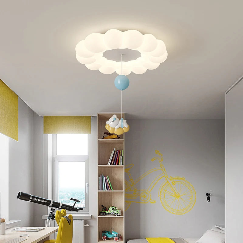 plafonnier ours lapin nuage pour éclairage intérieur enfant - vue 4 sur 9