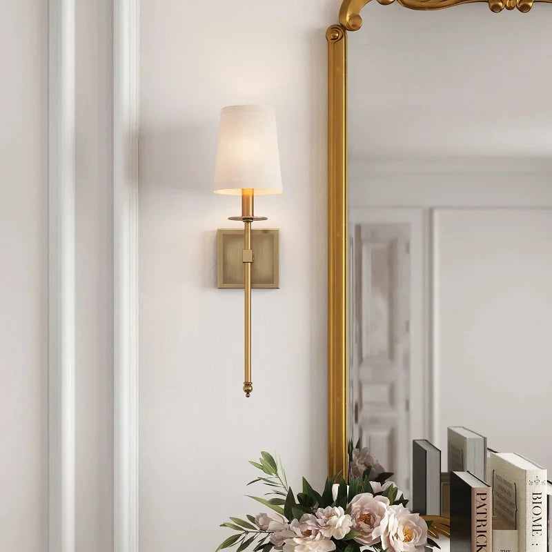 applique murale en fer abat-jour long pour intérieur élégant - vue 7 sur 7