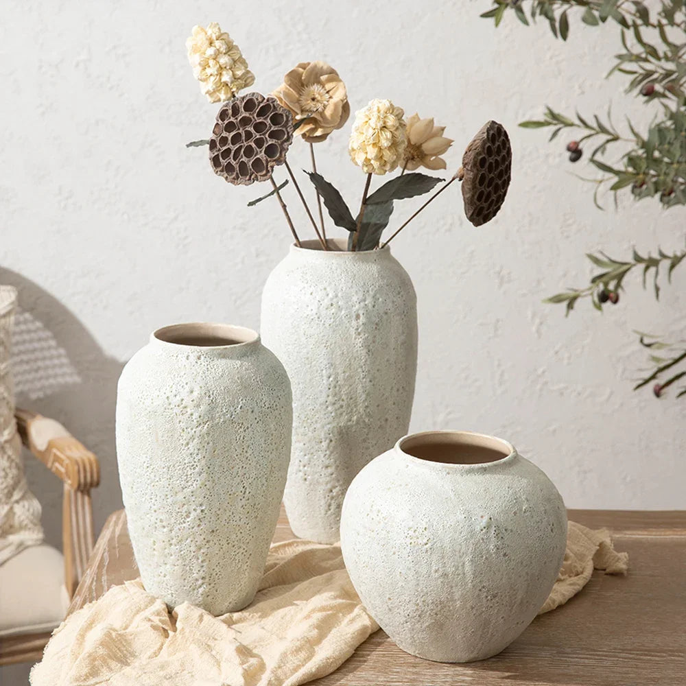 vase en céramique chinois pour décoration et arrangement floral - vue 2 sur 7