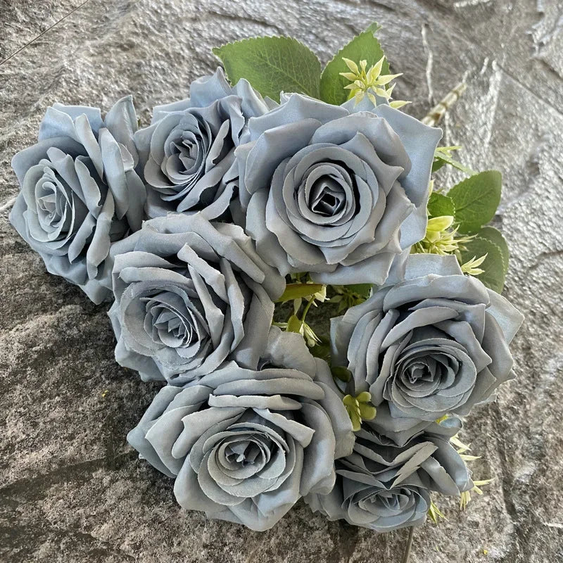 bouquet de roses artificielles décoratives pour événements et salles - vue 15 sur 15
