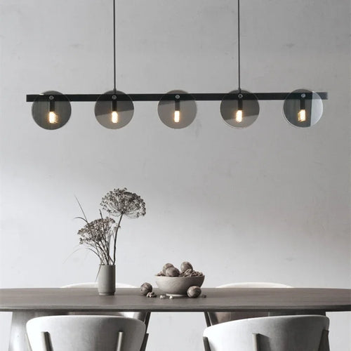 Lustre design en verre style nordique luminaire décoratif moderne
