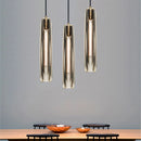 suspension en cristal postmoderne tout cuivre loft luminaires
