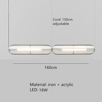suspension led moderne réglable pour intérieur et décoration