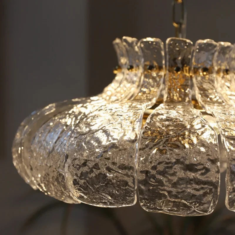 lustre nordique en verre pour décoration moderne intérieure - vue 6 sur 8