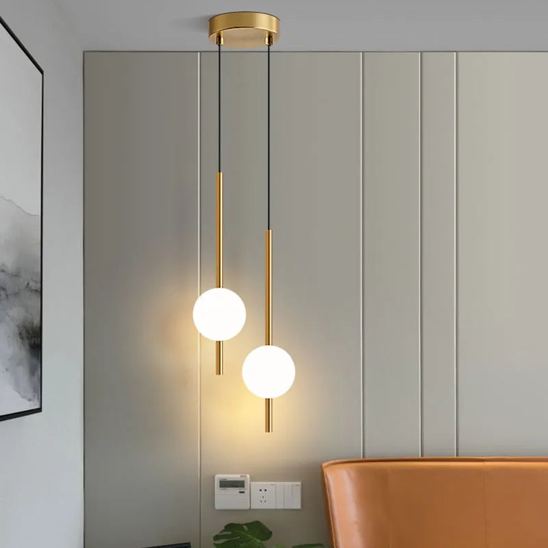Suspension LED nordique cuisine île
