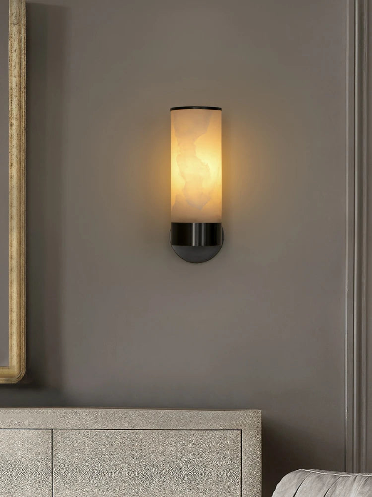 applique murale led minimaliste moderne en marbre naturel - vue 5 sur 10