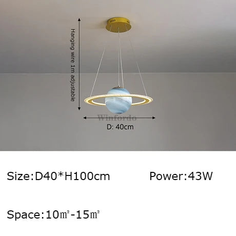 suspension créative terre lune football design original - vue 14 sur 20