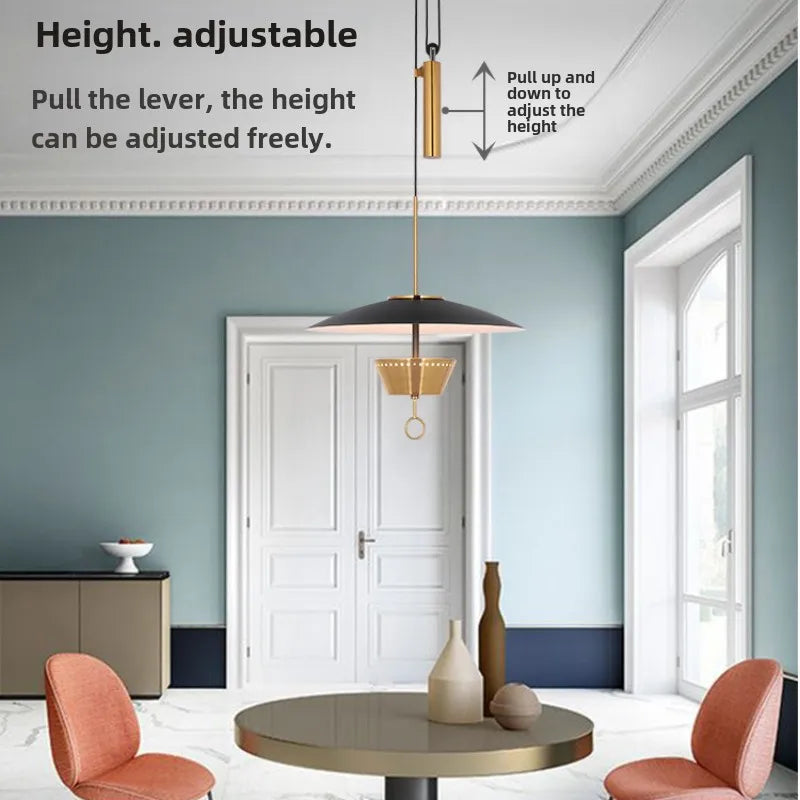 Modern minimalist UFO pendant light for all spaces - vue 3 sur 7