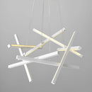 lustre moderne led créatif en métal branche suspension nordique