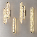 applique murale led moderne en cristal rectangulaire nordique