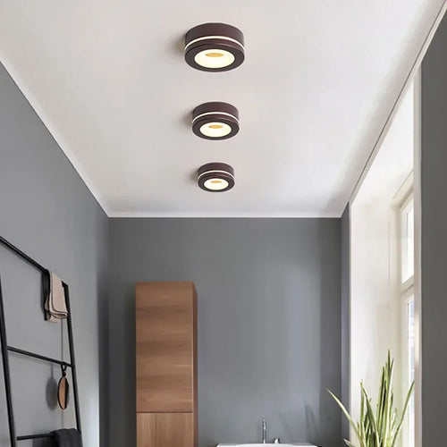 Modern minimalist LED ceiling light for bright home decor - vue 5 sur 15