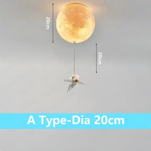Plafonnier lunaire avec astronaute - vue 8 sur 15