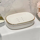 boîte à savon luxe en céramique pour salle de bain