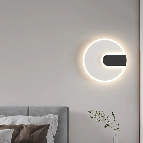 Minimalist LED wall bedside lamp loft décor 2023 - vue 3 sur 8