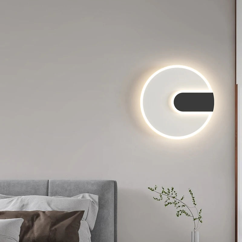 Minimalist LED wall bedside lamp loft décor 2023 - vue 3 sur 8