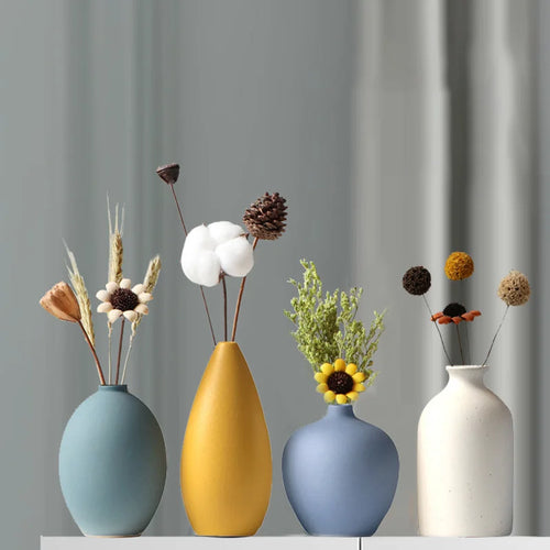 vase en céramique pour fleurs sèches décoration nordique créative