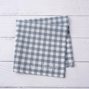 Cotton gingham reusable napkin, country style