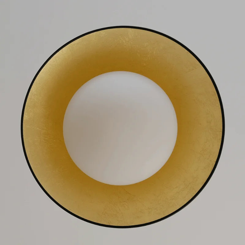 plafonnier vintage en verre design rétro pour restaurant et étude - vue 5 sur 6