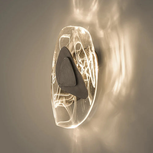 applique murale led au design artistique et créatif forme irrégulière