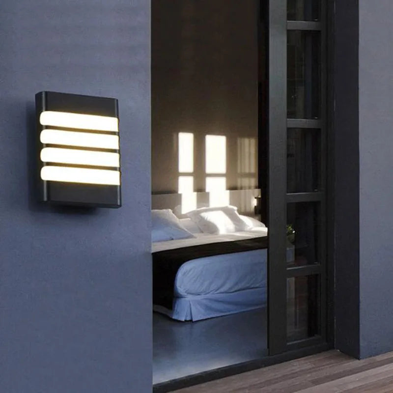 Applique murale extérieure de rue lampe étanche balcon lampe de jardin à LED couloir allée escalier Terrance applique luminaire - vue 3 sur 10