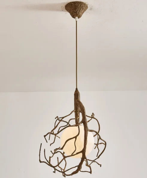 lustre à led vintage en forme de branche décoration unique pour intérieur