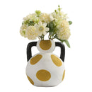 Hand-painted Milk Pot Ceramic Vase, Living Room, Porch, Desktop, Flower Arrangement Container, Homestay Decoration Handicraft