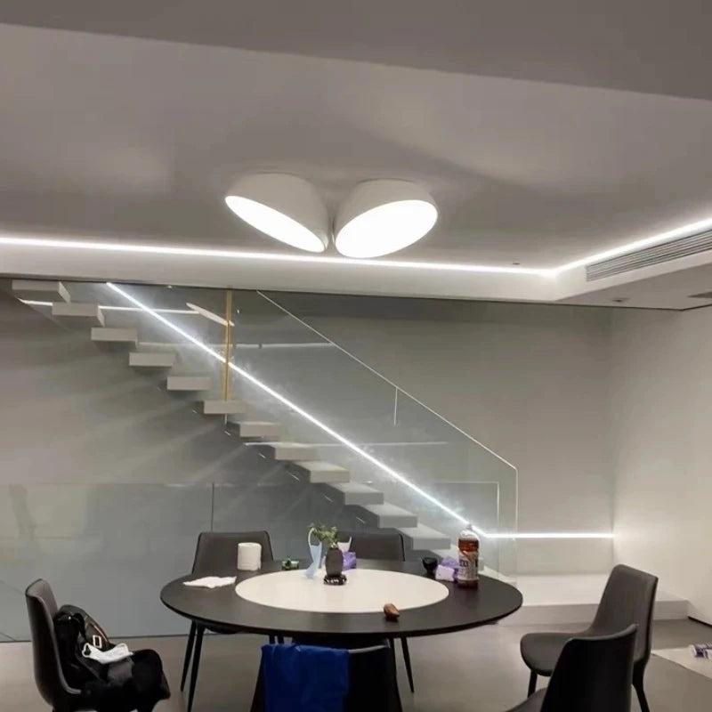 plafonnier Nordique moderne couloir escalier entrée Loft toit en pente lumières chambre étude éclairage mur télécommande LED - vue 7 sur 8