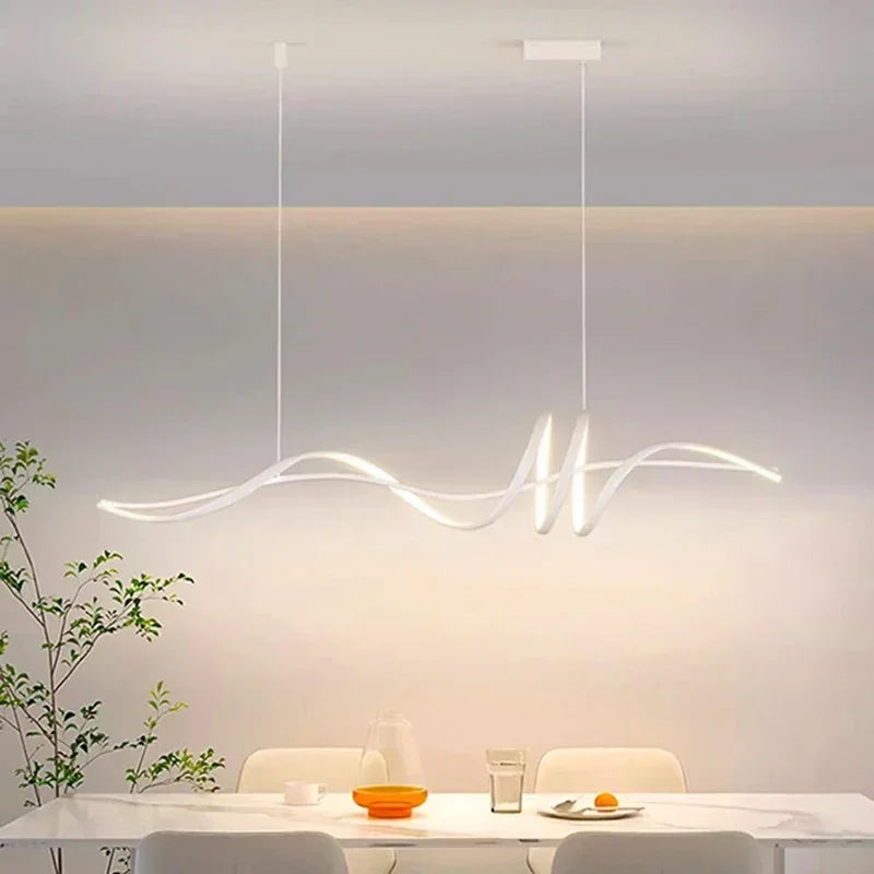 lustre moderne simple striptips pour intérieur luminaire