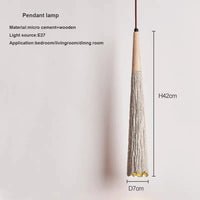 suspension wabi-sabi en ciment pour décoration intérieure moderne