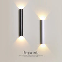 Modern nordic minimalist LED double head wall light