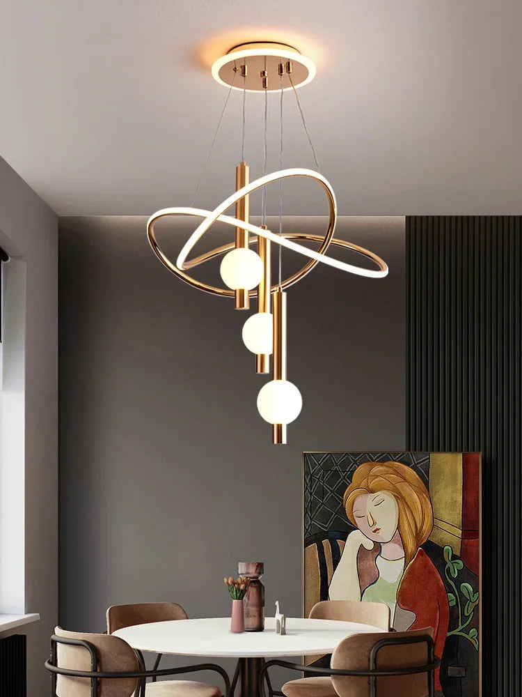 Pendant lamps Modern lamp Simple Ceiling light Creative personality Restaurant lamp Designer Nordic lamp Ceiling light - vue 3 sur 9