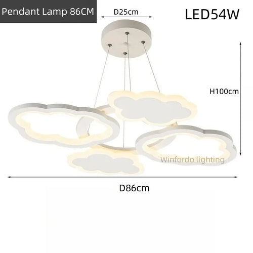 lustre led moderne créatif pour chambre enfant et salon intérieur