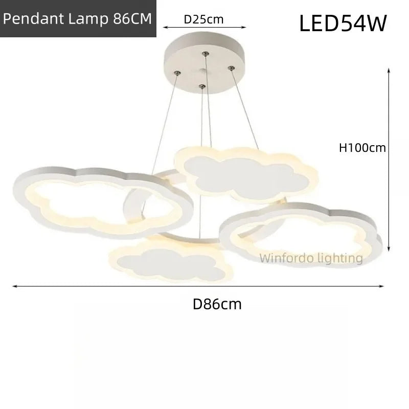 lustre led moderne créatif pour chambre enfant et salon intérieur - vue 12 sur 13