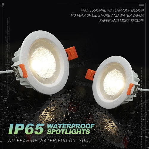spot led encastré étanche pour extérieur et salle de bain - vue 3 sur 6