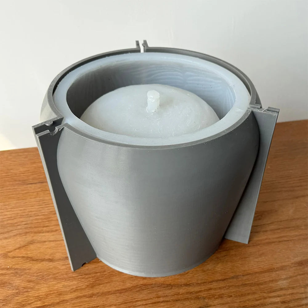 moule en silicone pour jardinière en béton nordique décoratif - vue 5 sur 9